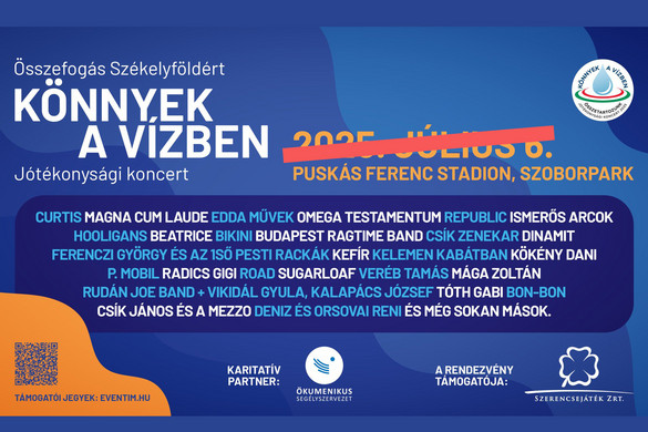 Szeptemberre halasztják a Könnyek a vízben segélykoncertet