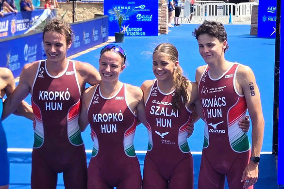 Fotó: Facebook/Magyar Triatlon Szövetség Triatlon: Bronzérmes a magyar vegyes váltó