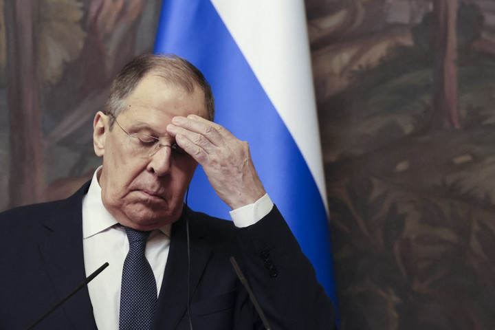 Fotó: AFP/Pool/Shamil Zhumatov Lavrov a nyugati zsarolásról beszélt