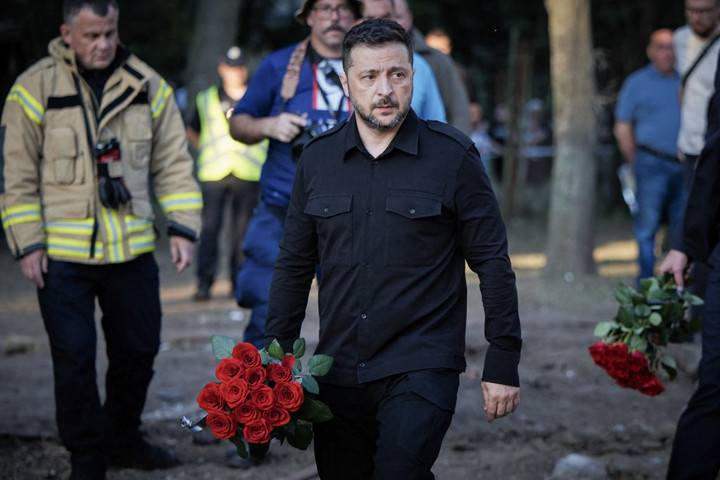 Fotó: AFP/Ukrainian Presidential Press Service/Handout Zelenszkij kabinetfőnökének öt lépéses béketerve