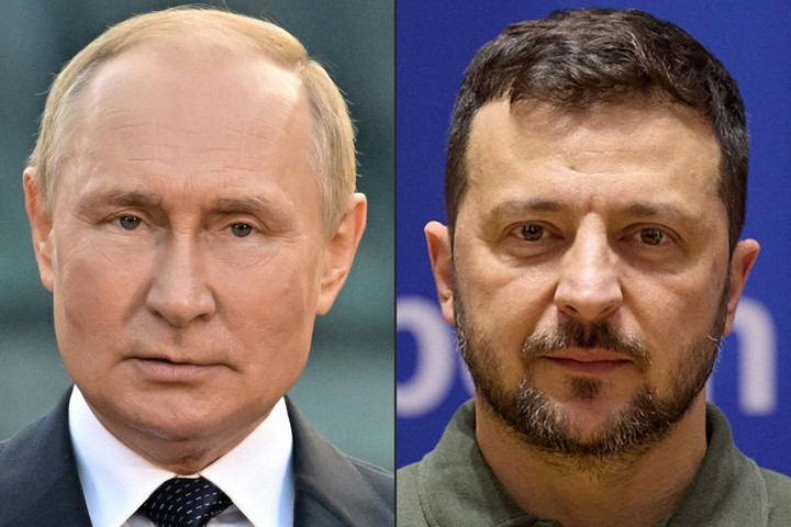 Fotó: AFP/Ukrainian Presidential Press Service/Sputnik/Handout, Ilya Pitalev Putyin üzent Zelenszkijnek