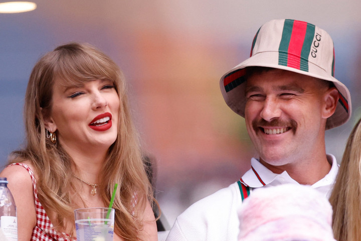 Fotó: AFP/Kena Betancur Eddig tartotta titokban az eljegyzését Taylor Swift és Travis Kelce