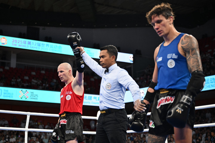 Fotó: Xinhua via AFP/Zhang Bowen Világjátékok: Spéth Norbert bronzérmes muaythaiban