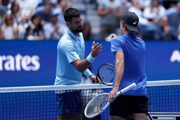 Fotó: AFP/Al Bello Djokovic búcsúztatta Piros legyőzőjét