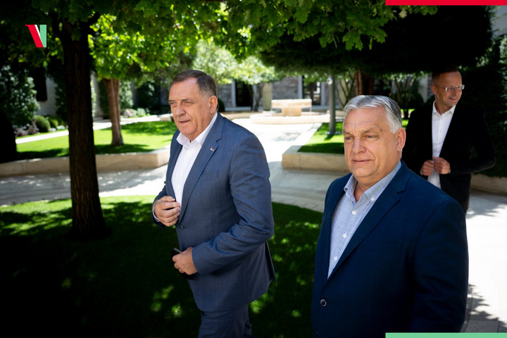 Fotó: Facebook/Orbán Viktor Orbán Viktor Milorad Dodikot fogadta