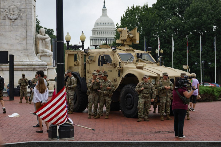 Fotó: Bryan Dozier / NurPhoto / NurPhoto via AFP Letartóztatások Washingtonban