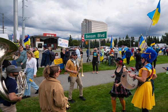 Kitartóak az ukránbarát tüntetők Anchorage-ban