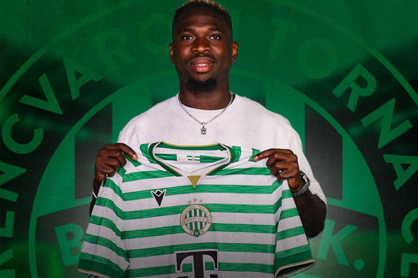 Fotó: Facebook/Ferencvárosi Torna Club Nigériai támadó Fradi-mezben