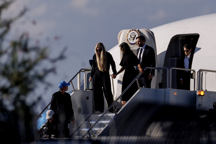 Fotó: Getty Images via AFP/Eric Thayer Charlie Kirk özvegye első alkalommal mutatkozott a nyilvánosság előtt