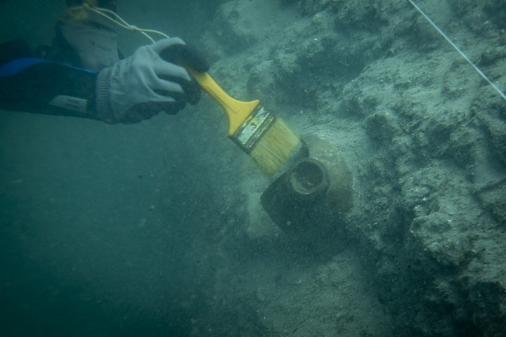 Fotó: AFP/Anadolu/Lokman Ilhan Rendkívüli római sisakot találtak a  tengerben
