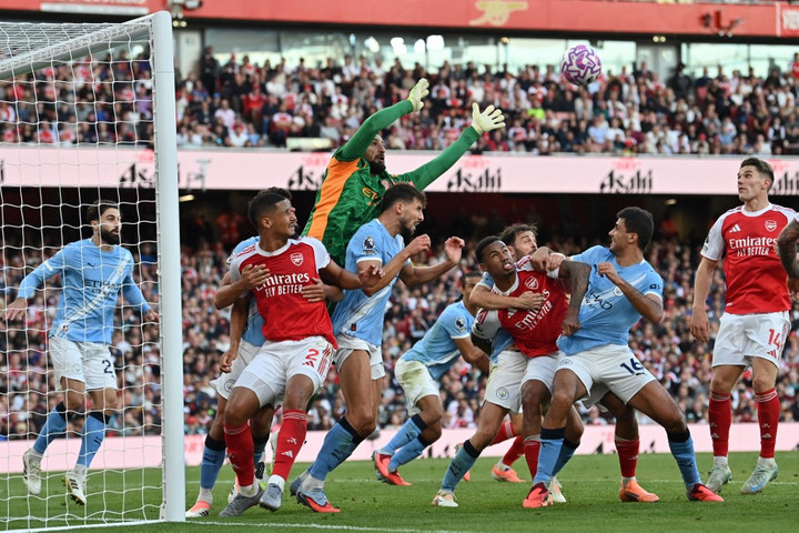 Fotó: Glyn KIRK / AFP A ráadásban mentett pontot az Arsenal a Manchester City ellen