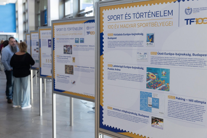 Bélyegeken a százéves TF és a magyar sport