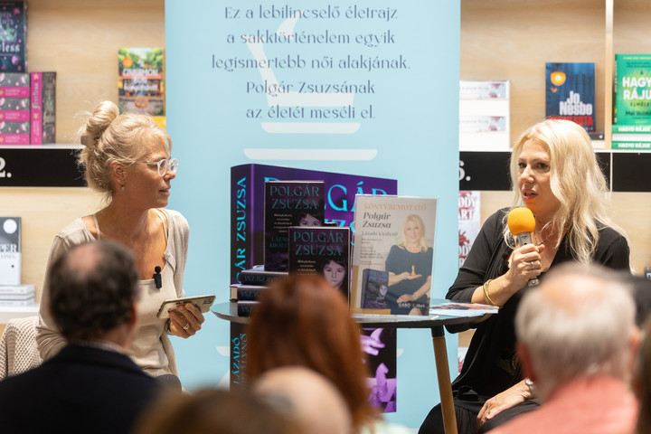 Fotó: MTI/Kocsis Zoltán Életrajzi könyvben mesél életéről Polgár Zsuzsa