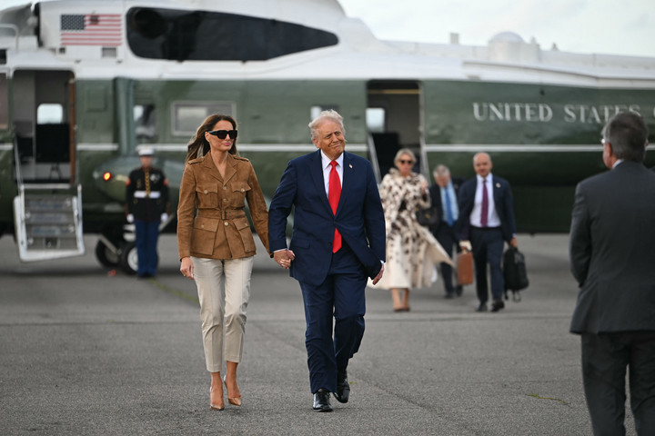Fotó: ANDREW CABALLERO-REYNOLDS / AFP Kényszerleszállást hajtott végre Donald Trump helikoptere