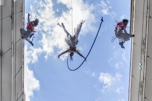 Fotó: Kővágó Nagy Imre Légszínházi előadással hívják fel a figyelmet a fenntarthatóságra