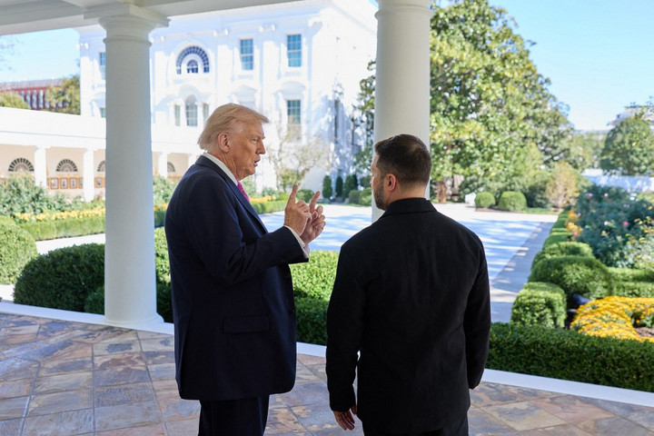 Fotó: AFP/Ukrainian Presidential Press Service/Handout Többször is „kiabálós küzdelemmé” vált a Zelenszkij-Trump találkozó