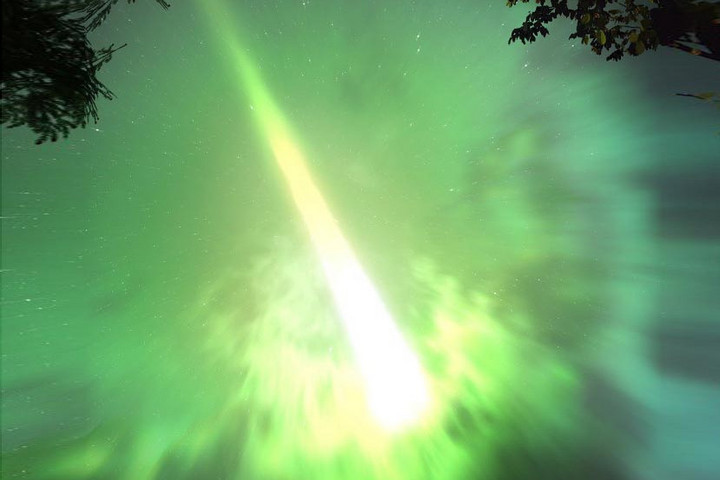 Fotó: AFP/Science Photo Library/SPB/Science Photo Libra/Mark Garlick Élénkzöld tűzgolyó világította meg az eget Moszkva felett