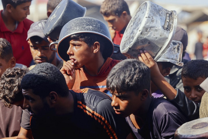 Fotó: AFP/Middle east images/Abdolrahman Rashad Generációs válságot okozott a gázai éhezés