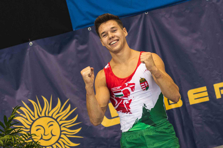 Fotó: Facebook/Magyar Torna Szövetség - Hungarian Gymnastics Federation Mészáros Krisztofer egyéni összetettben és talajon is döntős