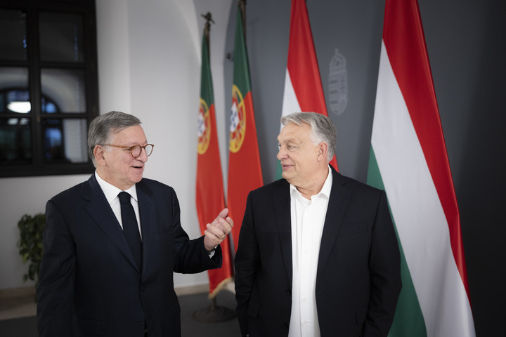 Fotó: MTI/MinisMTI/Miniszterelnöki Kommunikációs Főosztály/Fischer Zoltánzterelnöki Kommunikációs Főosztál Orbán Viktor hivatalában fogadta José Manuel Barrosot