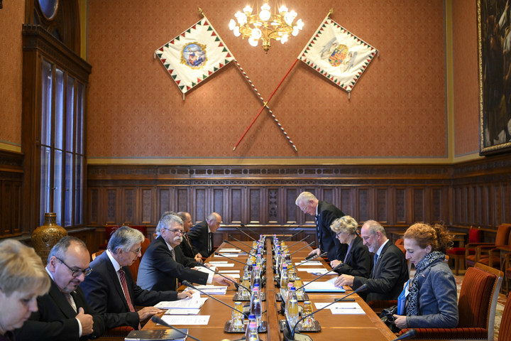 Fotó: MTI/Purger Tamás Kövér László fogadta az Osztrák Köztársaság Szövetségi Tanácsának elnökét