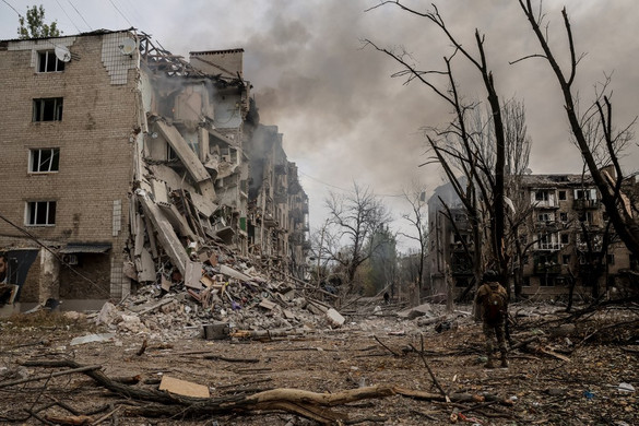 Orosz bombák csapódtak be egy ukrán kórházba
