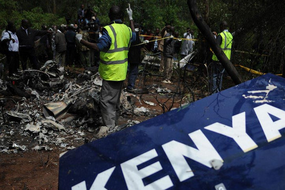 Fotó: AFP/Simon Maina Nincsenek túlélői a kenyai légikatasztrófának