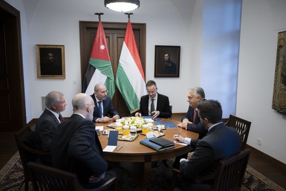 Fotó: MTI/Miniszterelnöki Kommunikációs Főosztály/Fischer Zoltán Magyar–jordán csúcstalálkozó Budapesten