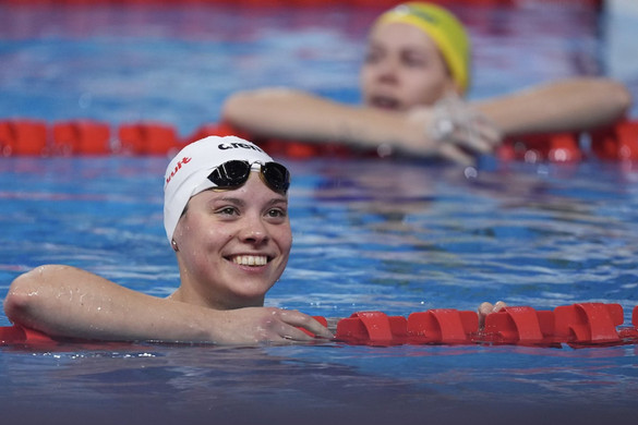 Fotó: Facebook/Uni-Győri ÚSZÓ SE Fángli Henrietta: Nyomást és motivációt is jelentenek az országos csúcsok