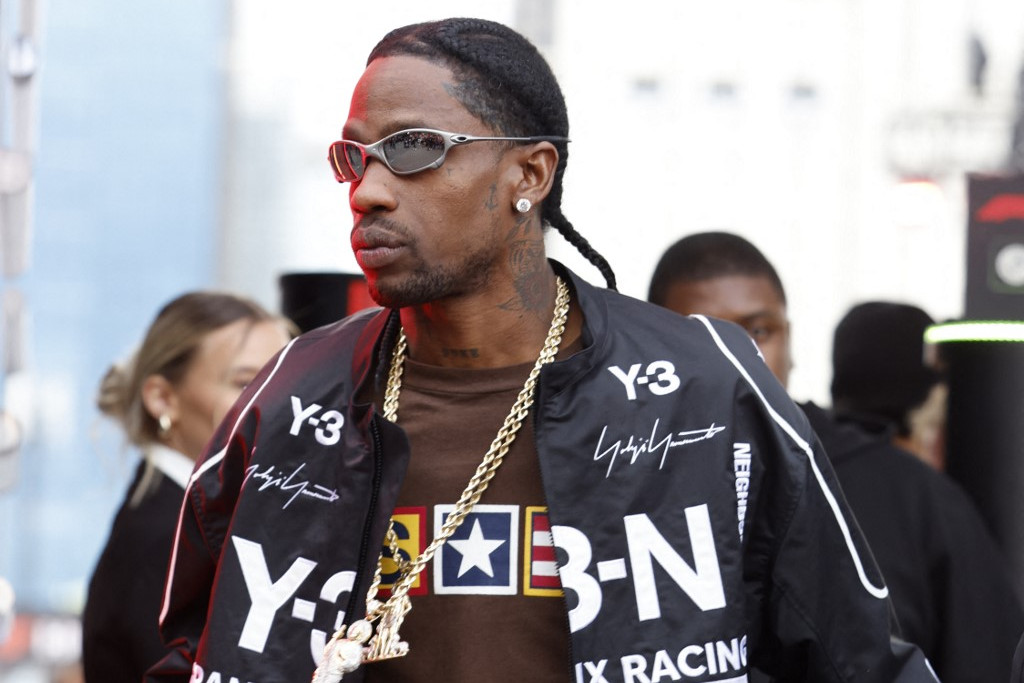 Travis Scott amerikai rapper, dalszerző és lemezproducer Las Vegasban