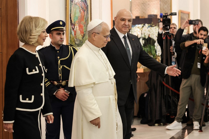 Fotó: AFP/Anwar Amro XIV. Leó pápa béketeremtésre sürgette a libanoni vezetőket