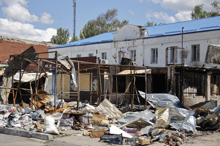 Fotó: Anadolu via AFP/Leon Klein Oroszország csapást mért egy városi piacra