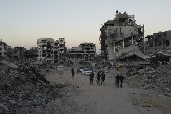 Fotó: AFP/Anadolu/Mahmoud Abu Hamda A műagy már újjáépítette a Gázai övezetet