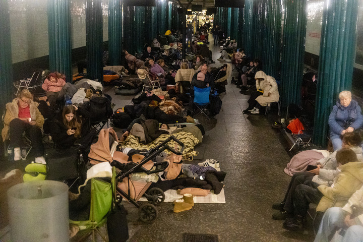 Orosz légicsapások Kijevben