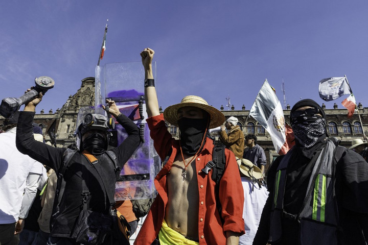 Fotó: Cristian Leyva / NurPhoto / NurPhoto via AFP Korrupcióellenes tiltakozás Mexikóban