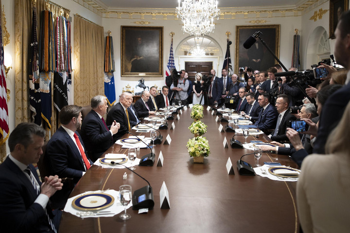 Fotó: MTI/Miniszterelnöki Kommunikációs Főosztály/Fischer Zoltán Kiszivárgott a munkaebéd menüje Orbán Viktor washingtoni látogatásán