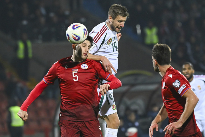 Varga Barnabás góljával győzött a magyar válogatott Jerevánban