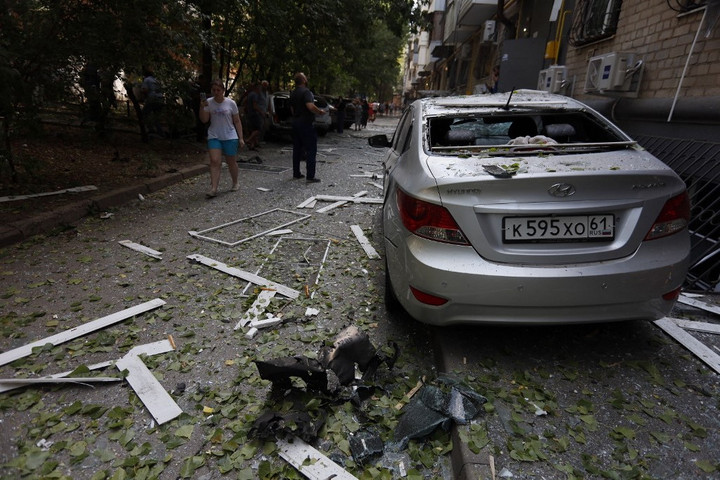 Fotó: VLADIMIR ALEKSANDROV / ANADOLU / ANADOLU VIA AFP Rosztovi területeket támadtak az ukránok