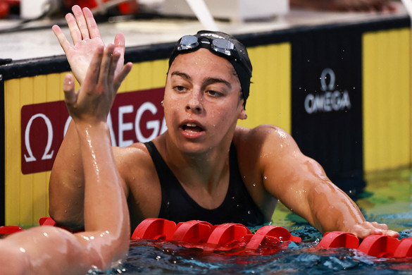 Fotó: Getty Images via AFP/Carmen Mandato Hosszú Katinka országos rekordját múlta felül Komoróczy Lora