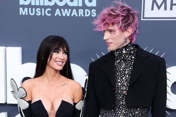Fotó: Image Press Agency / NurPhoto / NurPhoto via AFP Megan Fox és Machine Gun Kelly először mutatták meg gyermeküket