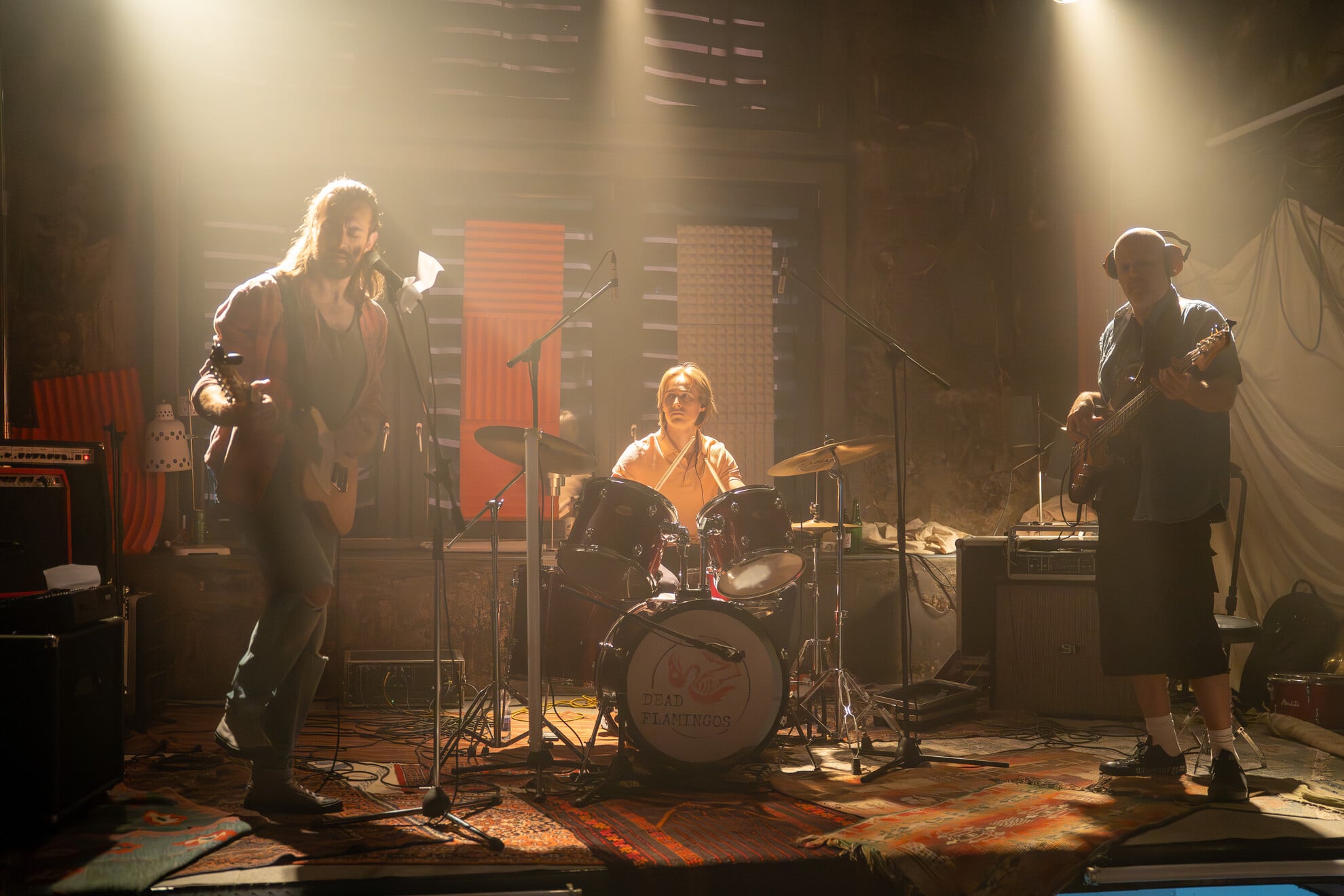 A Dead Flamingos  zenekar: Kádár L. Gellért, Wettstein Márk és Friedenthal Zoltán