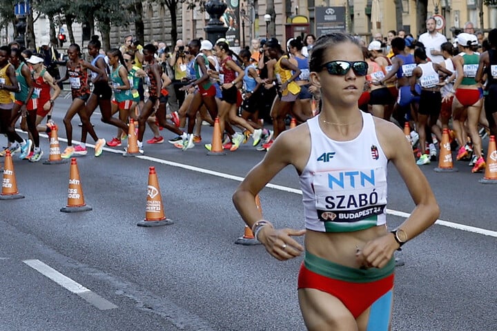Fotó: AFP/POOL/Robert Ghement Szabó Nóra minden idők második legjobb magyar női eredményét repesztette