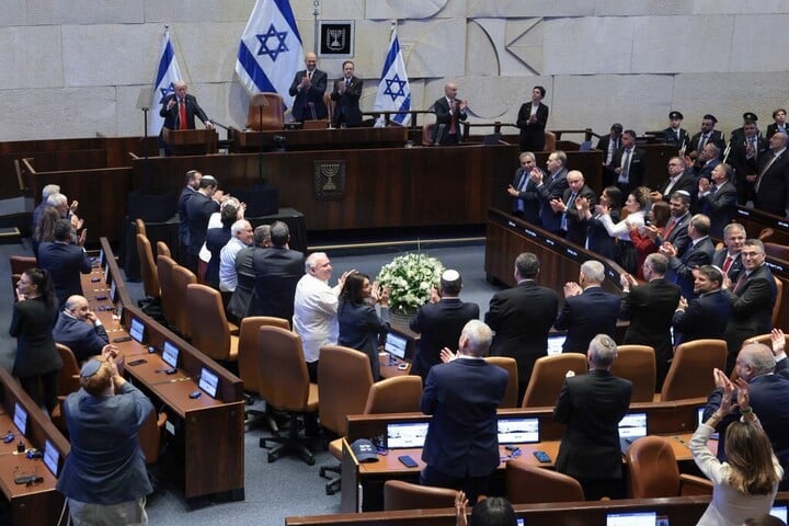 Fotó: AFP/Pool/Evelyn Hockstein Választási befolyásolás Izraelben