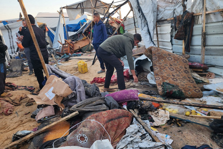 Fotó: AFP/Anaolu/Hani Alshaer Gyermekek estek áldozatul az izraeli csapásnak