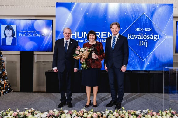 Gósy Mária nyelvész kapta idén HUN-REN Kiválósági Díjat