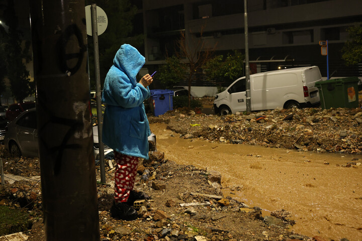 Fotó: COSTAS BALTAS / ANADOLU / Anadolu via AFP Heves esőzések sújtják Athén térségét