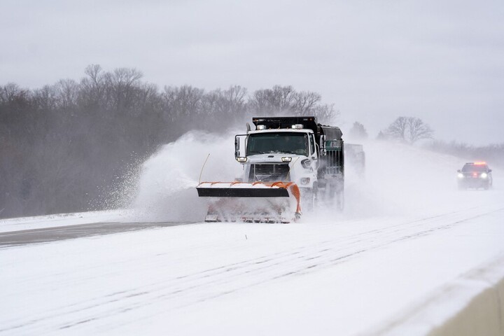 Fotó: AFP/NurPhoto/Scott W. Coleman Tombol a hóvihar az Egyesült Államokban