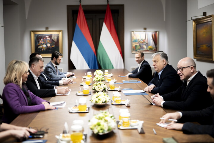 Orbán Viktor a boszniai Szerb Köztársaság elnökével tárgyalt