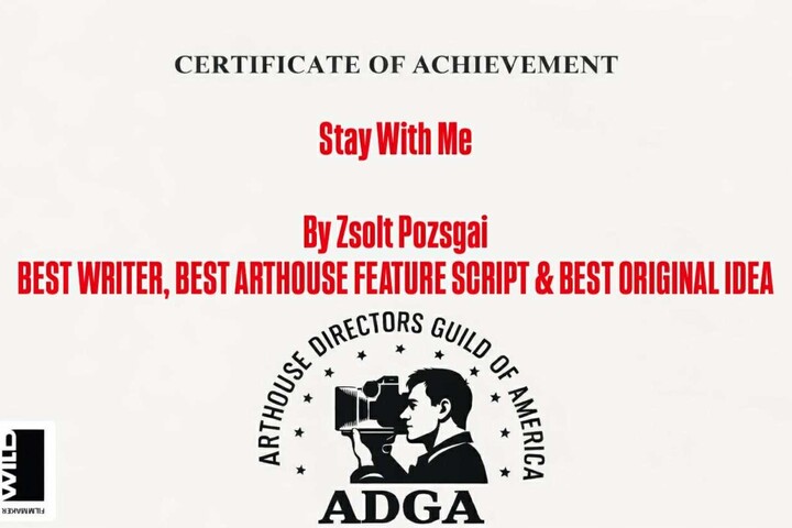Stay with me (Maradj velem) című forgatókönyv a legjobb a független filmesek Golden Globe-ján