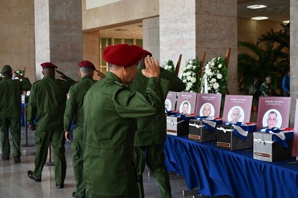 Dísztemetés jár a Caracasban megölt kubaiaknak